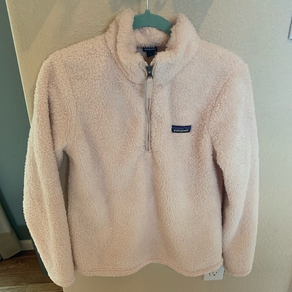 Patagonia furry baby pink zip up - Picture 1 of 2